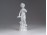 Régi fehér mázas porcelán angyal 12 cm