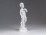 Régi fehér mázas porcelán angyal 12 cm