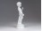 Régi fehér mázas porcelán angyal 12 cm