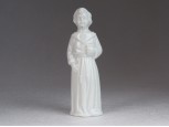 Nápolyi Capodimonte porcelán szerzetes 10 cm