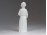 Nápolyi Capodimonte porcelán szerzetes 10 cm