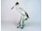 Hatalmas méretű porcelán kócsag szobor 37 cm