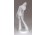 Retro modell lány porcelán szobor 22.5 cm
