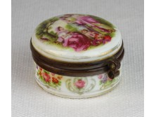 Régi porcelán ékszertartó bonbonier