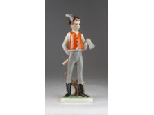 Régi porcelán DRASCHE favágó figura