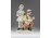 Biszkvit porcelán zenélő figura pár 20.5 cm