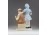 Biszkvit porcelán zenélő figura pár 20.5 cm