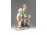 Biszkvit porcelán olvasó páros figura 20 cm
