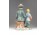 Biszkvit porcelán olvasó páros figura 20 cm