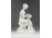 Biszkvit porcelán női akt figura 21 cm