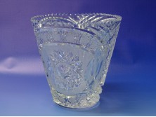 Régi Amfora kristály váza 15.5 cm