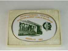 Porcelán plakett Agrártudományi Egyetem