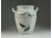Régi jelzett varjú ábrás porcelán váza 