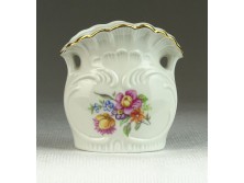 Jelzett német porcelán ibolyaváza GDR 6 cm