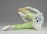 Régi Aquincum porcelán figura 13.5 cm
