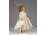 Felöltöztetett porcelán kislány baba 15 cm