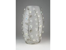 Olasz művészi design üveg váza 19.5 cm