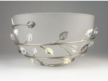 Olasz művészi design üveg tál 18 cm