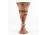 Jelzett kerámia talpas váza 19 cm